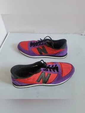 New Balance Shoes Men's Size 11  Red.purpule black Suede Plaid Lifestyle Casual
